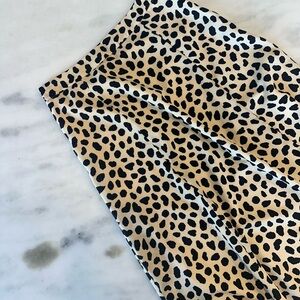 Sugarlips Black and Tan Pleated Pencil Skirt